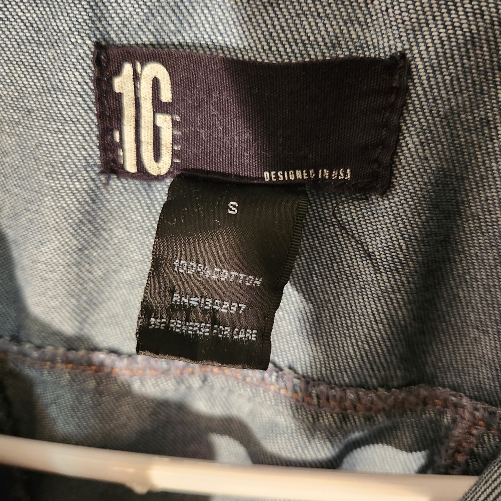 1G womems jean jacket size small - Picture 3 of 4